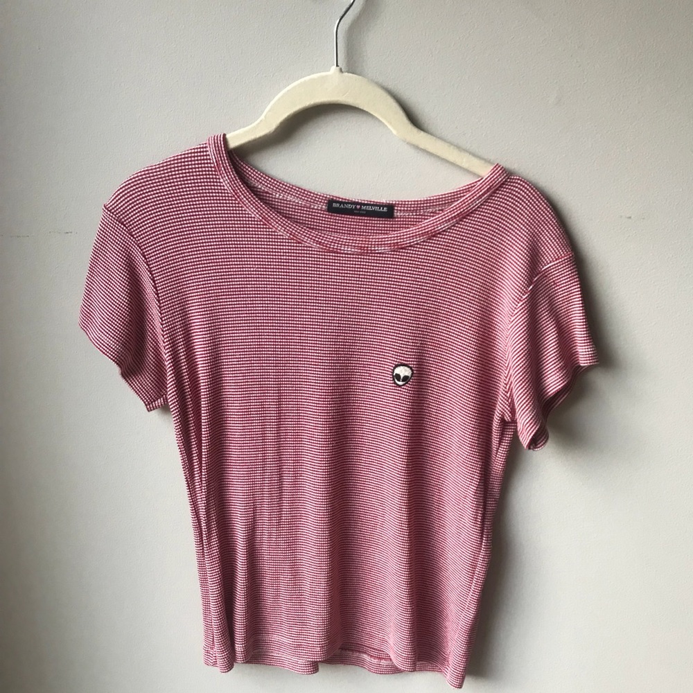 Brandy Melville Tee w Alien Embellishment